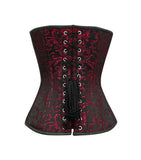 Flourish Overbust Corset in Red Brocade