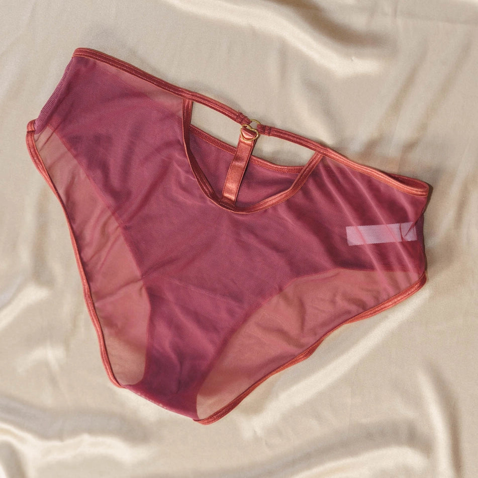 flat lay of the Hearts of Venus Bikini in Copper Rose