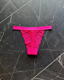 Kilo Brava Lace Thong in Azalea Pink