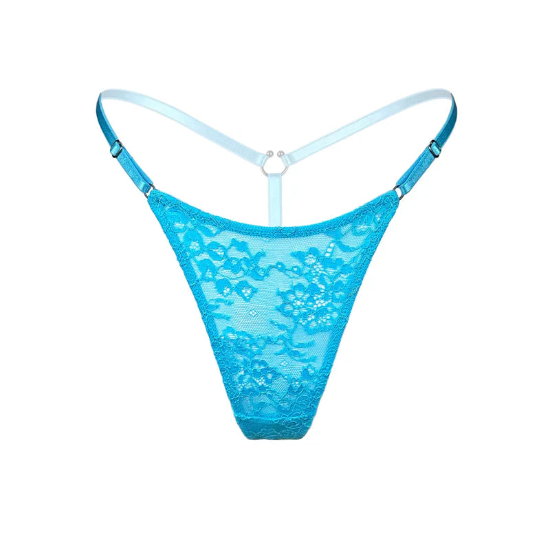 Amphitrite Micro G-String in Blue Flame by Monique Morin