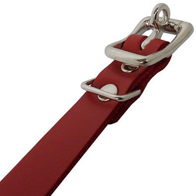 My Heart is Yours Leather Collar in Burgundy
