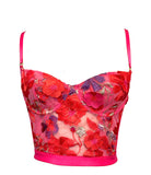 .Kilo Brava Embroidery Bustier in Bright Floral