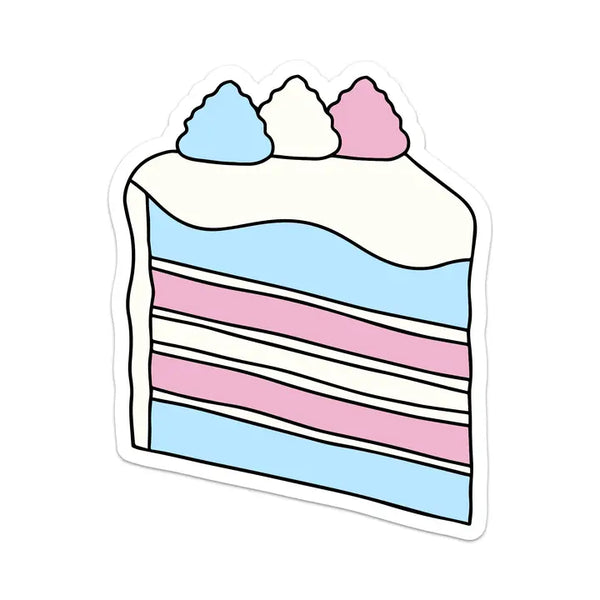 .Trans Pride Cake Sticker