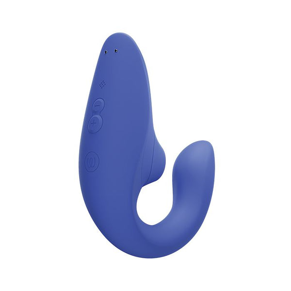 Womanizer Blend Vibe & Air Pulse Rabbit in Vibrant Blue