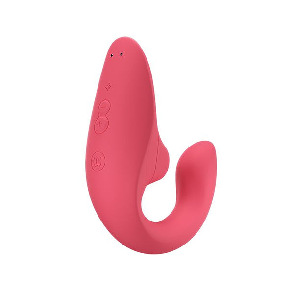 Womanizer Blend Vibe & Air Pulse Rabbit in Vibrant Rose