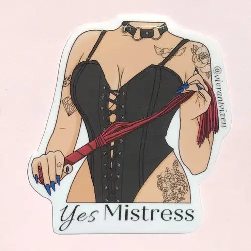 Yes Mistress Flogger Sticker