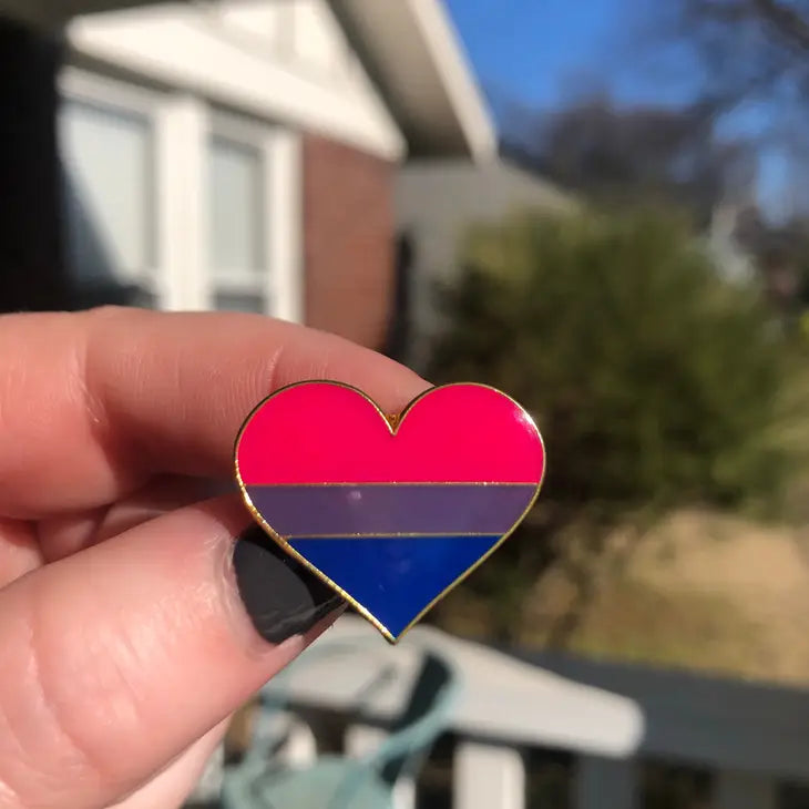 Pride Heart Enamel Pins