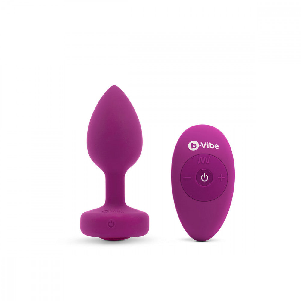 B-Vibe Vibrating Jewel Plug in Pink