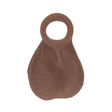 Ball Bump Attachment Cock Ring in Hazelnut