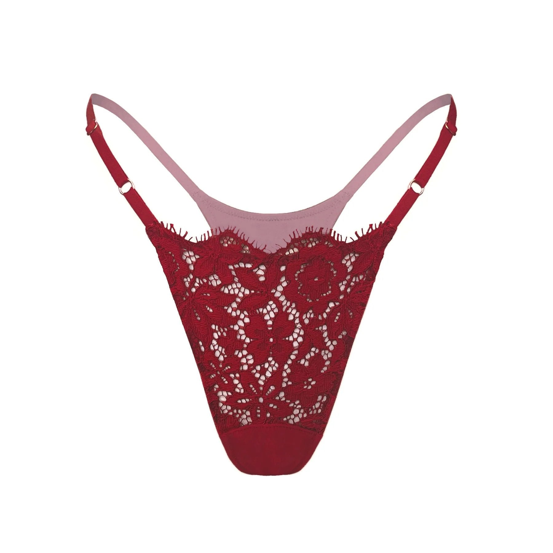 +Monique Morin Frisson Micro-G Thong in Bloodstone Red