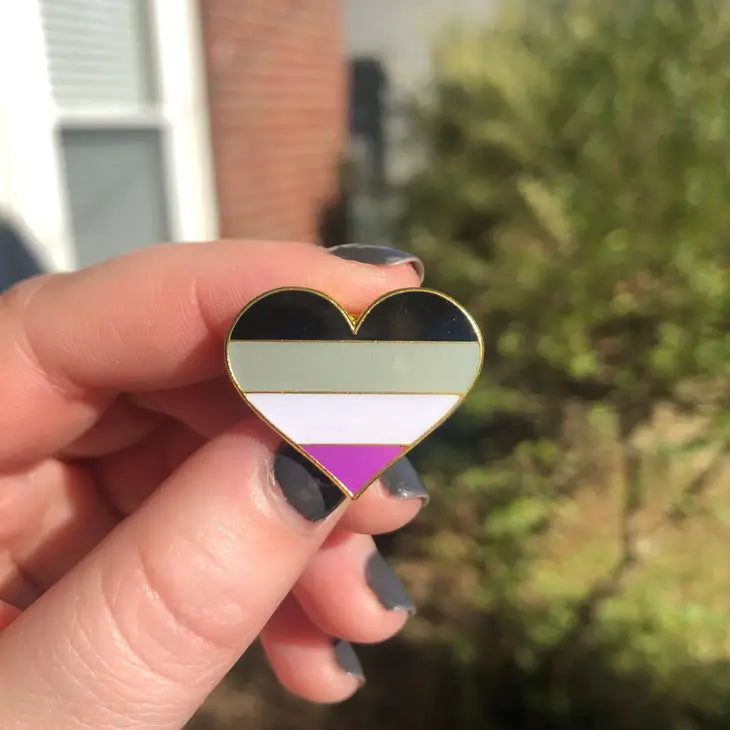 Pride Heart Enamel Pins