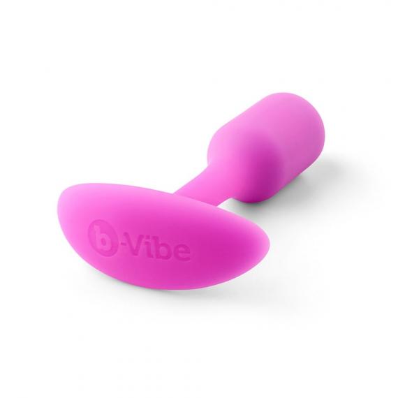 B-Vibe Snug Plug 1 Small Weighted Plug in Pink